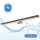 Brilagi - Badrumsspegel med LED-belysning WOODY MIRROR LED/15W/230V 90 cm IP44 ek valnöt/skinande krom