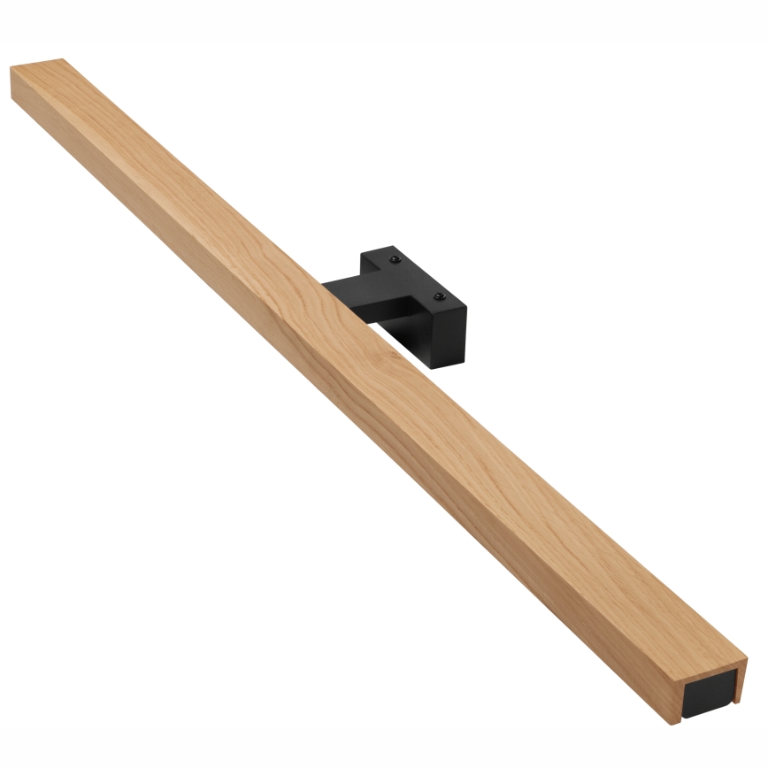 Brilagi - Badrumsspegel med LED-belysning WOODY MIRROR LED/15W/230V 90 cm IP44 ek/svart