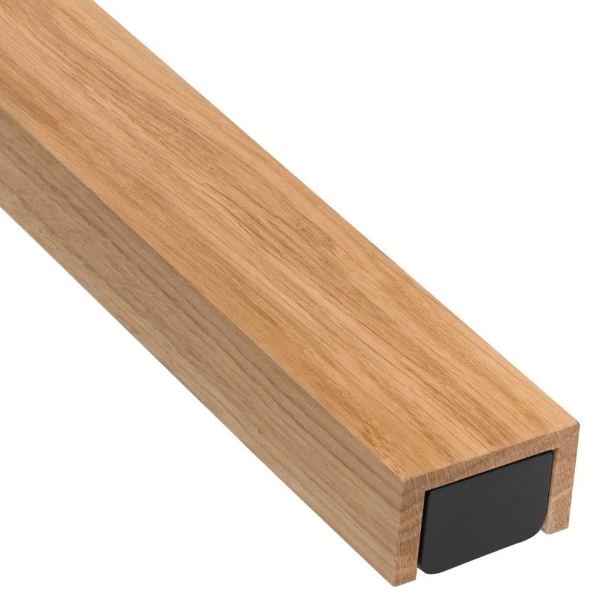 Brilagi - Badrumsspegel med LED-belysning WOODY MIRROR LED/15W/230V 90 cm IP44 ek/svart