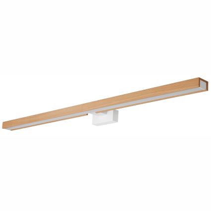 Brilagi - Badrumsspegel med LED-belysning WOODY MIRROR LED/15W/230V 90 cm IP44 ek/vit