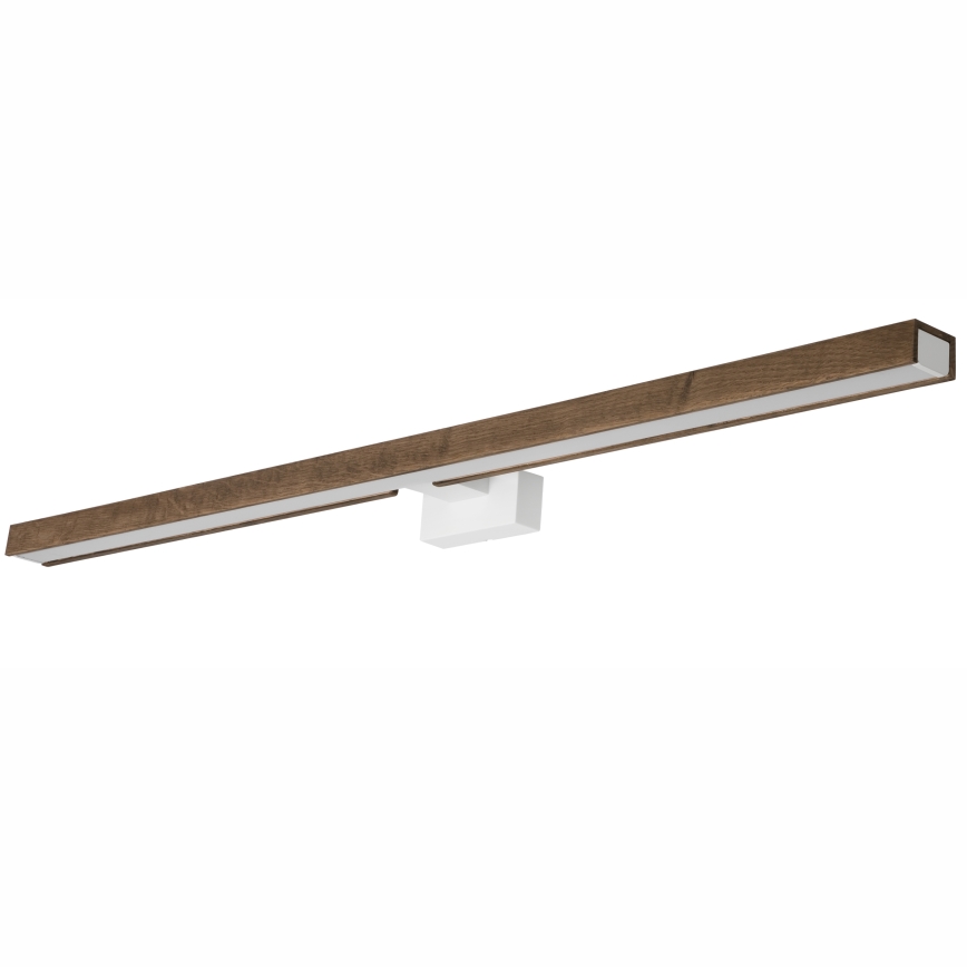 Brilagi - Badrumsspegel med LED-belysning WOODY MIRROR LED/15W/230V 90 cm IP44 ek valnöt/vit