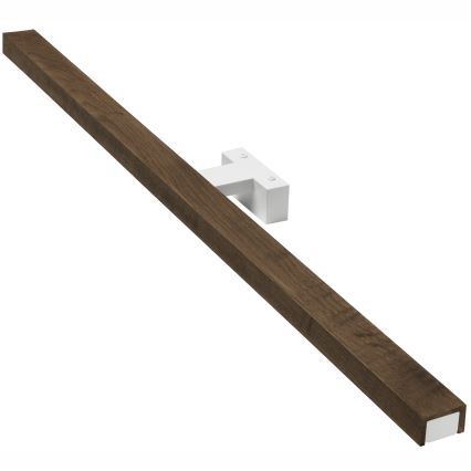 Brilagi - Badrumsspegel med LED-belysning WOODY MIRROR LED/15W/230V 90 cm IP44 ek valnöt/vit