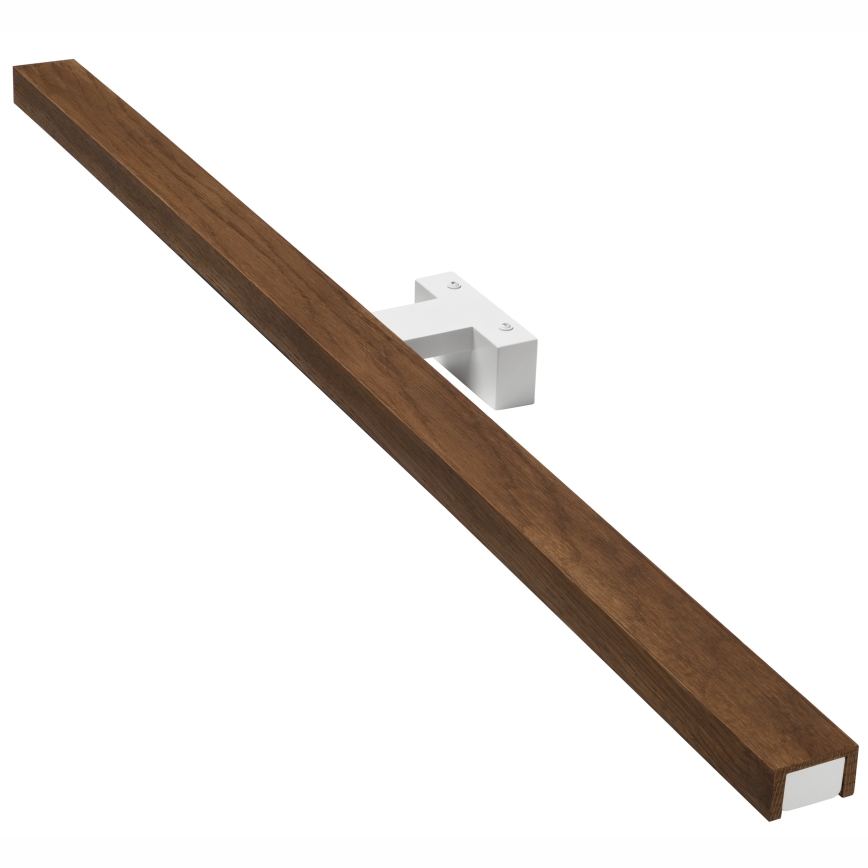 Brilagi - Badrumsspegel med LED-belysning WOODY MIRROR LED/15W/230V 90 cm IP44 ek körsbär/vit