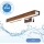 Brilagi - Badrumsspegel med LED-belysning WOODY MIRROR LED/8W/230V 40 cm IP44 ek körsbär/skinande krom