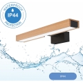 Brilagi - Badrumsspegel med LED-belysning WOODY MIRROR LED/8W/230V 40 cm IP44 ek/svart
