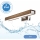 Brilagi - Badrumsspegel med LED-belysning WOODY MIRROR LED/8W/230V 40 cm IP44 ek valnöt/skinande krom