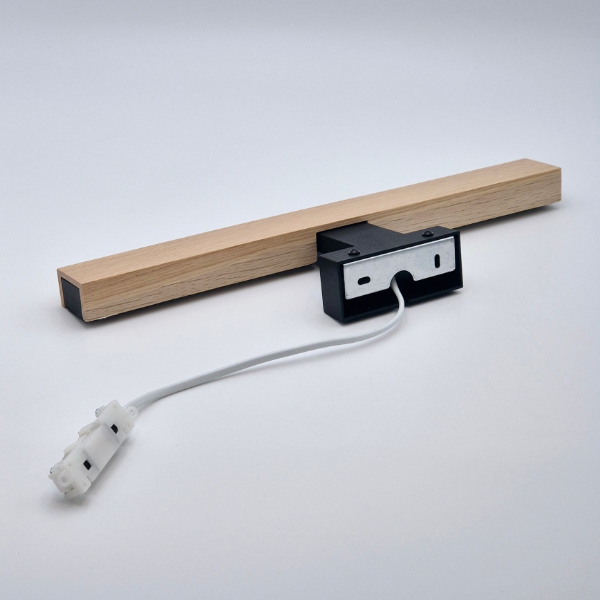 Brilagi - Badrumsspegel med LED-belysning WOODY MIRROR LED/8W/230V 40 cm IP44 ek/svart