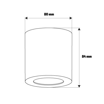 Brilagi - Badrumsspot MIA 1xGU10/30W/230V 84x80 mm beige IP44