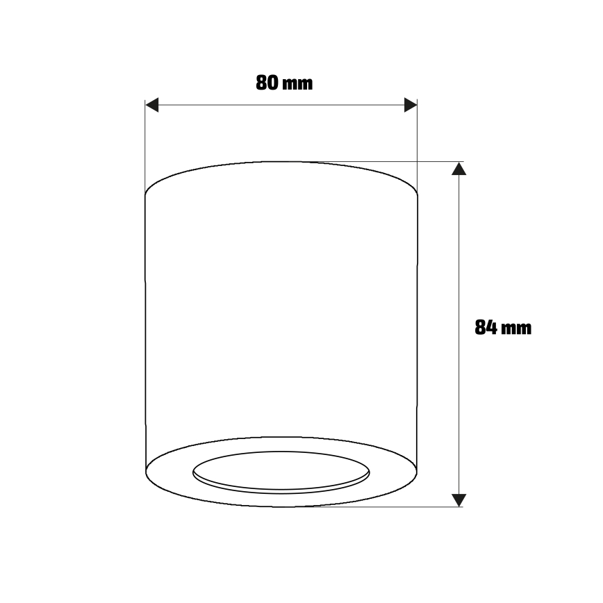 Brilagi - Badrumsspot MIA 1xGU10/30W/230V 84x80 mm beige IP44