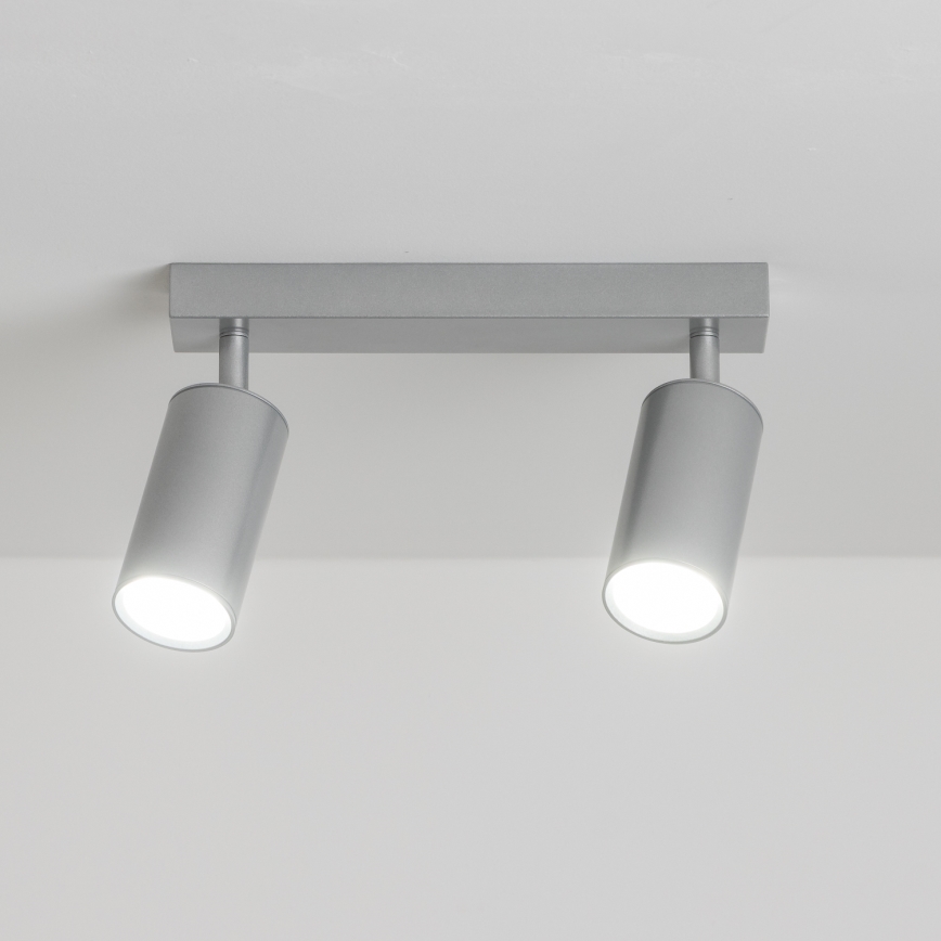 Brilagi - Badrumsspotlight SELE 2xGU10/30W/230V IP44 silver