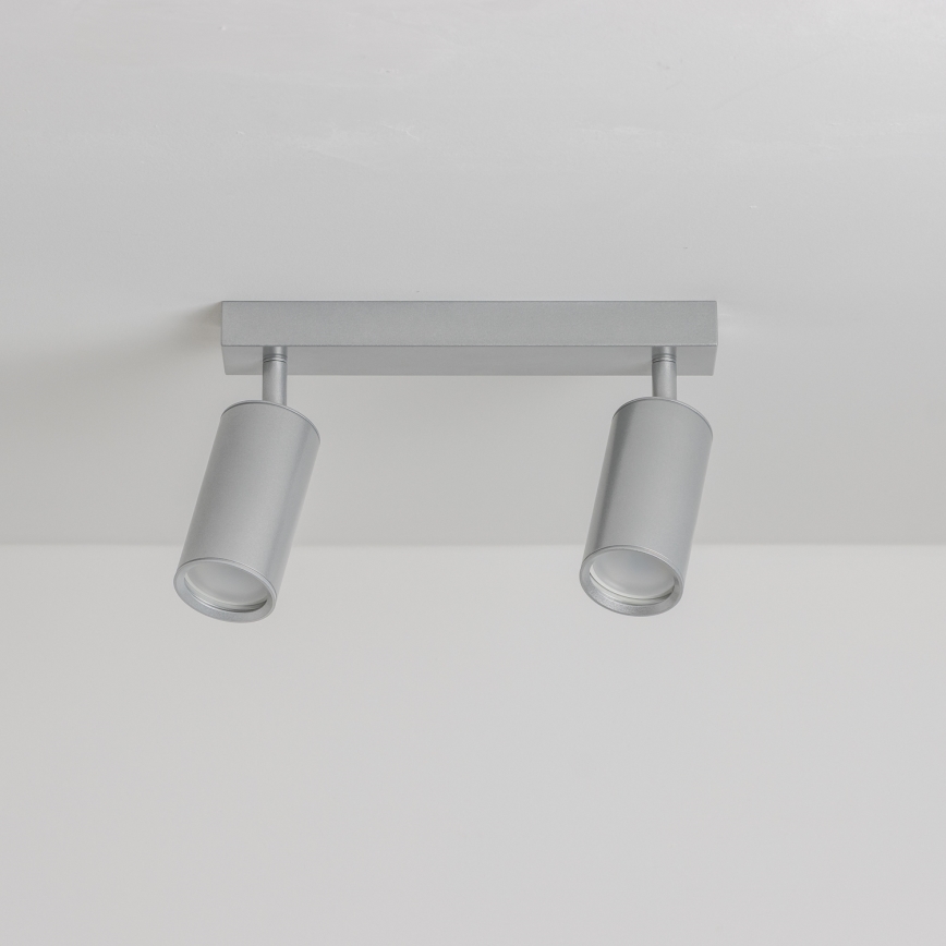 Brilagi - Badrumsspotlight SELE 2xGU10/30W/230V IP44 silver