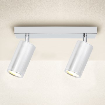 Brilagi - Badrumsspotlight SELE 2xGU10/30W/230V IP44 skinande krom