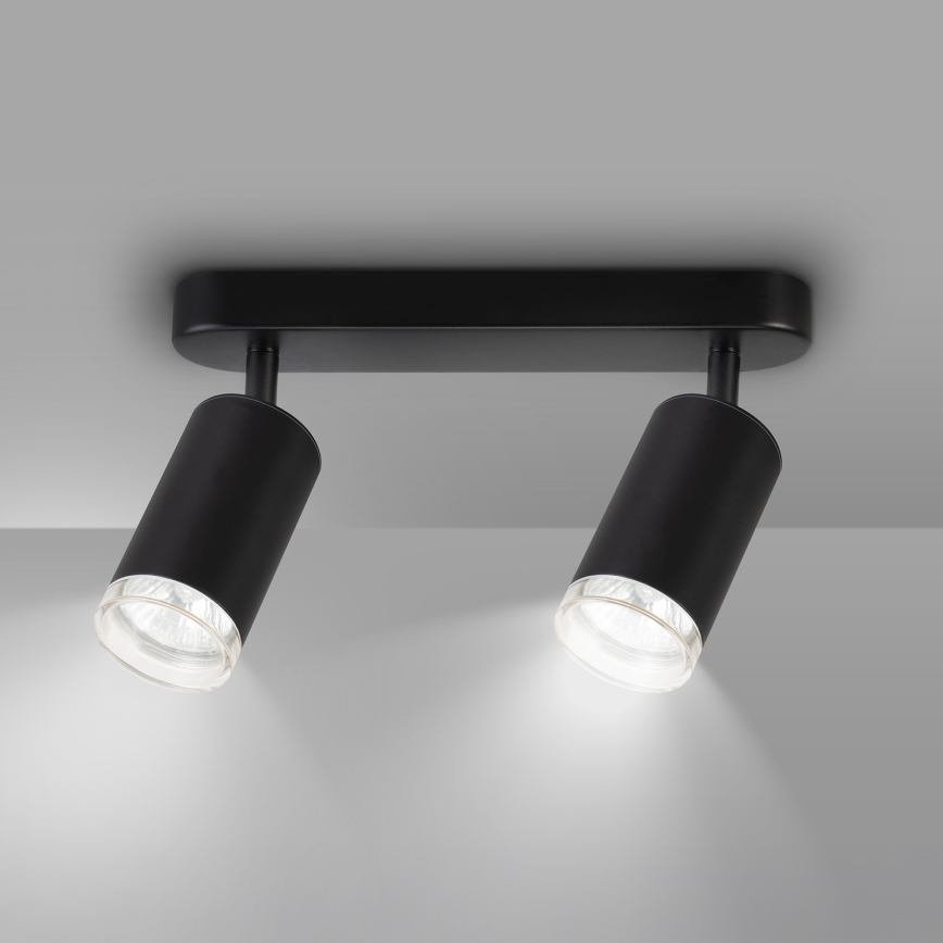 Brilagi - Badrumsspotlight SELE 2xGU10/30W/230V IP44 svart