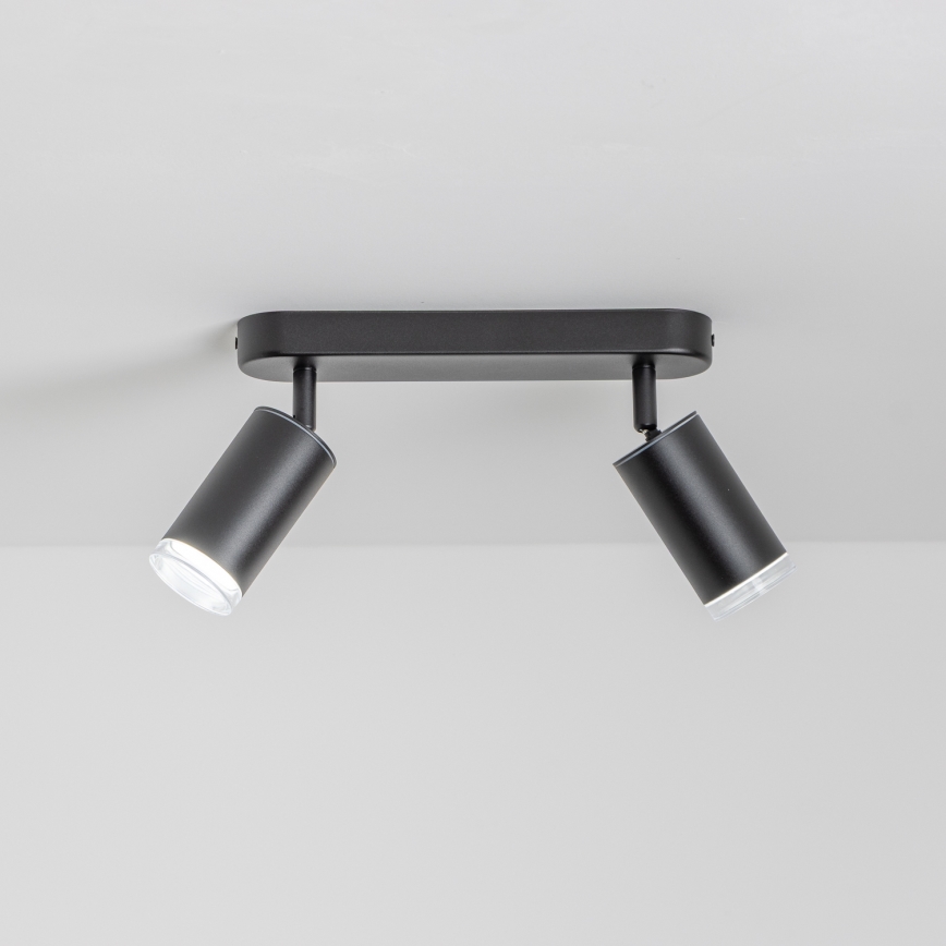Brilagi - Badrumsspotlight SELE 2xGU10/30W/230V IP44 svart