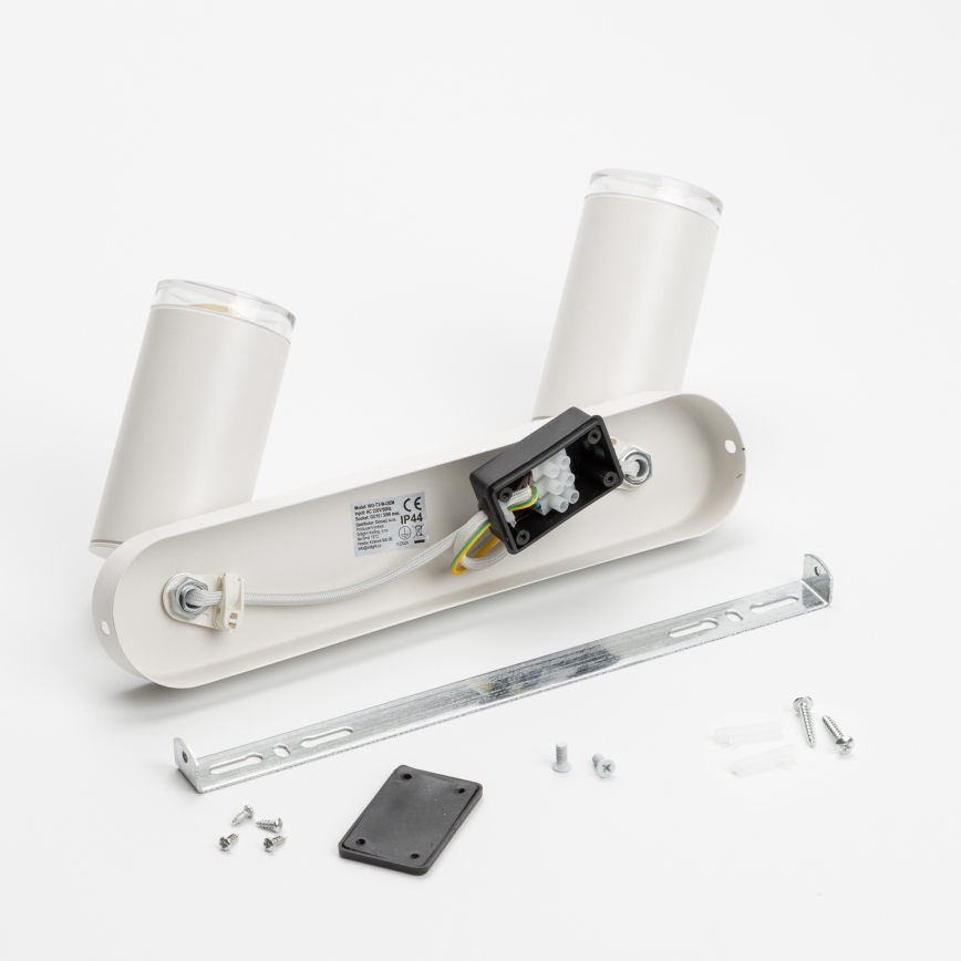 Brilagi - Badrumsspotlight SELE 2xGU10/30W/230V IP44 vit