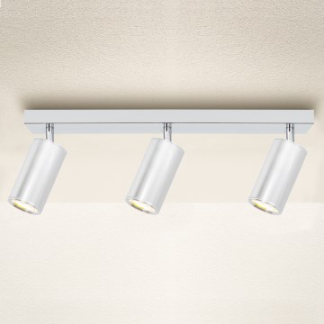 Brilagi - Badrumsspotlight SELE 3xGU10/30W/230V IP44 skinande krom