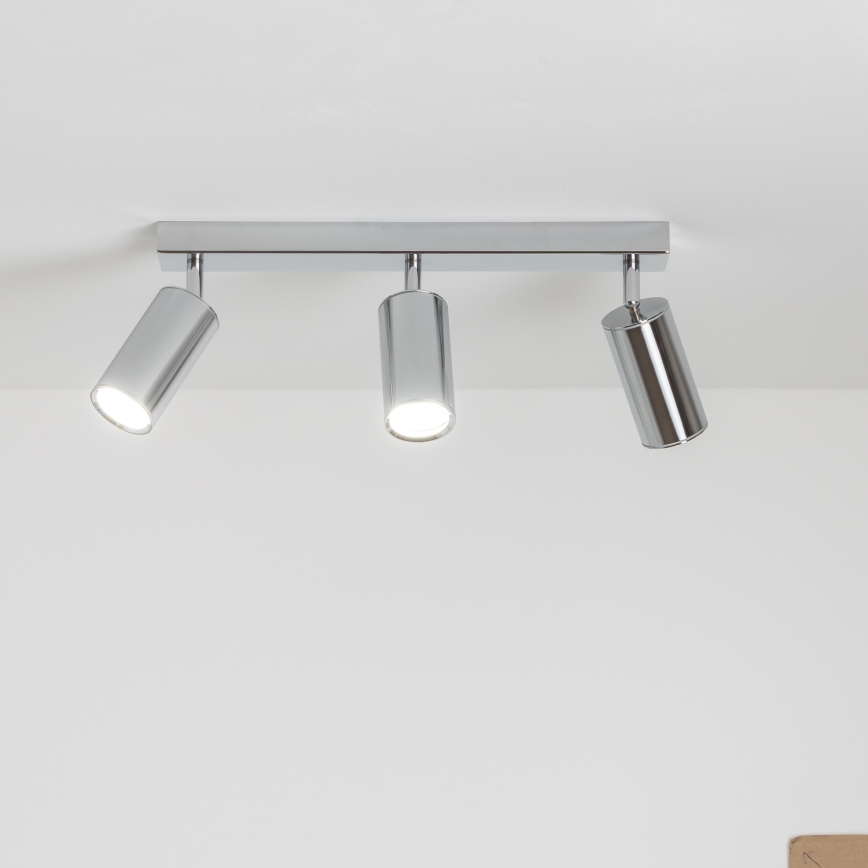 Brilagi - Badrumsspotlight SELE 3xGU10/30W/230V IP44 skinande krom