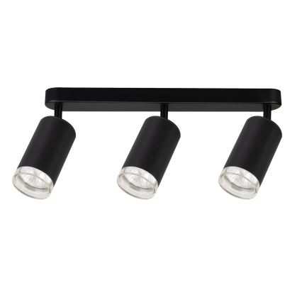 Brilagi - Badrumsspotlight SELE 3xGU10/30W/230V IP44 svart
