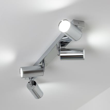 Brilagi - Badrumsspotlight SELE 4xGU10/30W/230V IP44 skinande krom