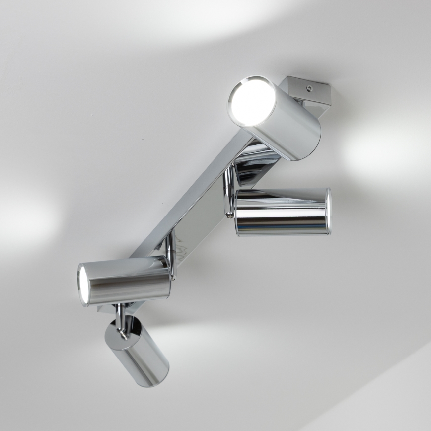 Brilagi - Badrumsspotlight SELE 4xGU10/30W/230V IP44 skinande krom