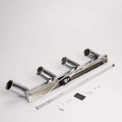 Brilagi - Badrumsspotlight SELE 4xGU10/30W/230V IP44 skinande krom