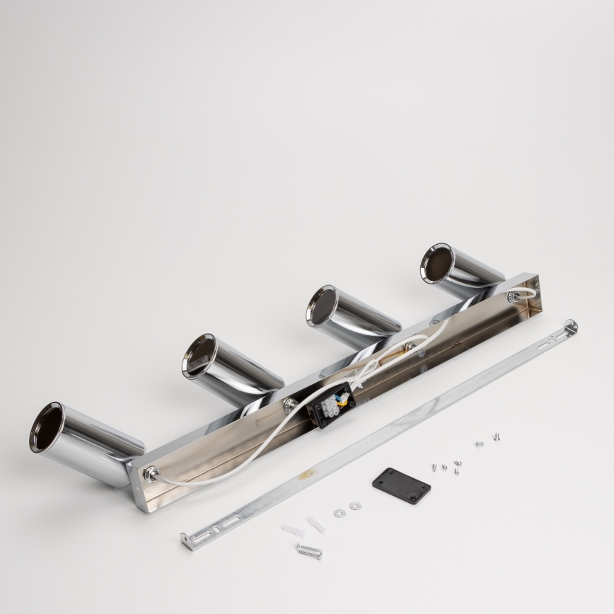 Brilagi - Badrumsspotlight SELE 4xGU10/30W/230V IP44 skinande krom