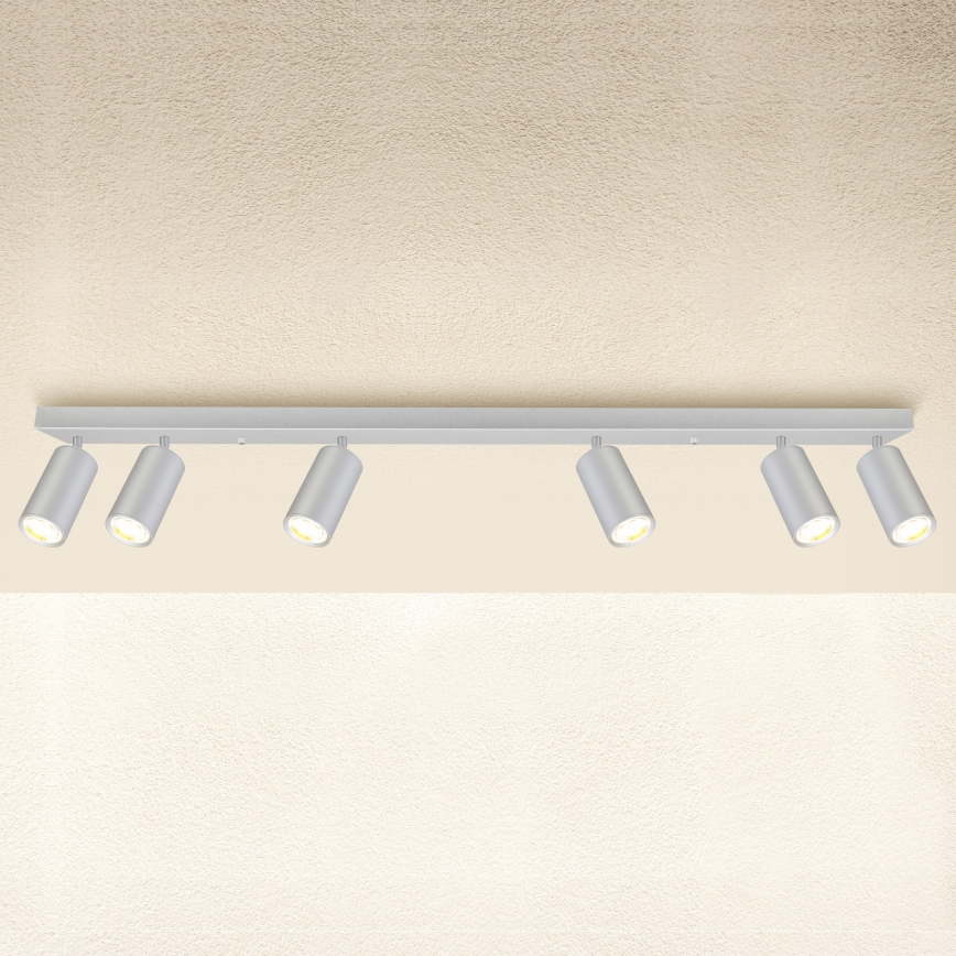 Brilagi - Badrumsspotlight SELE 6xGU10/30W/230V IP44 silver