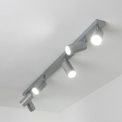 Brilagi - Badrumsspotlight SELE 6xGU10/30W/230V IP44 silver