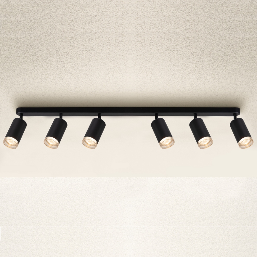 Brilagi - Badrumsspotlight SELE 6xGU10/30W/230V IP44 svart