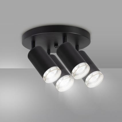 Brilagi - Badrumsspotlight SELE AQUA 4xGU10/30W/230V IP44 svart