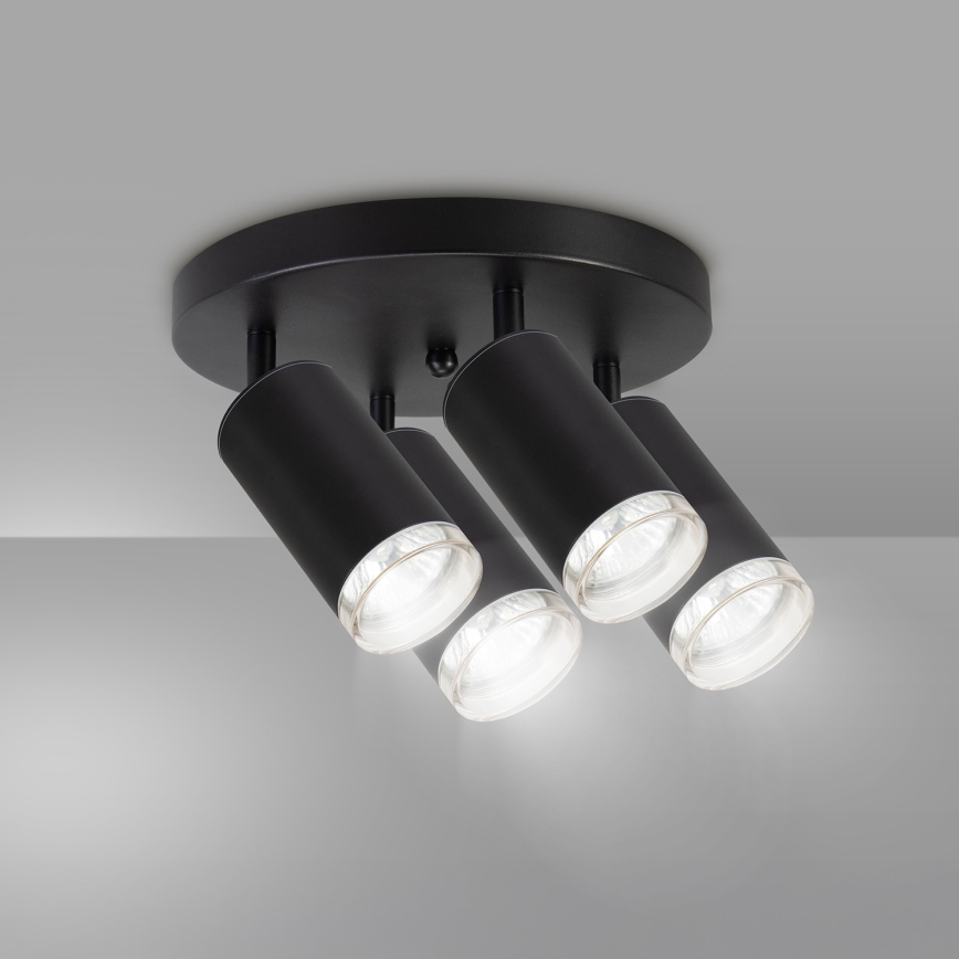 Brilagi - Badrumsspotlight SELE AQUA 4xGU10/30W/230V IP44 svart