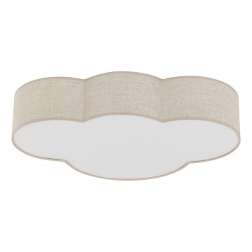 Brilagi - Barnrumstaklampa NIMBUS LINEN 4xE27/15W/230V beige