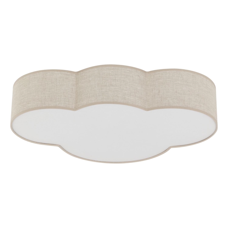 Brilagi - Barnrumstaklampa NIMBUS LINEN 4xE27/15W/230V beige