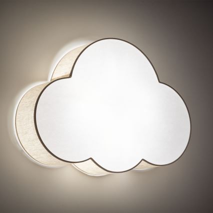Brilagi - Barnrumstaklampa NIMBUS LINEN 4xE27/15W/230V beige
