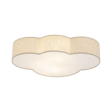Brilagi - Barnrumstaklampa NIMBUS LINEN 4xE27/15W/230V beige