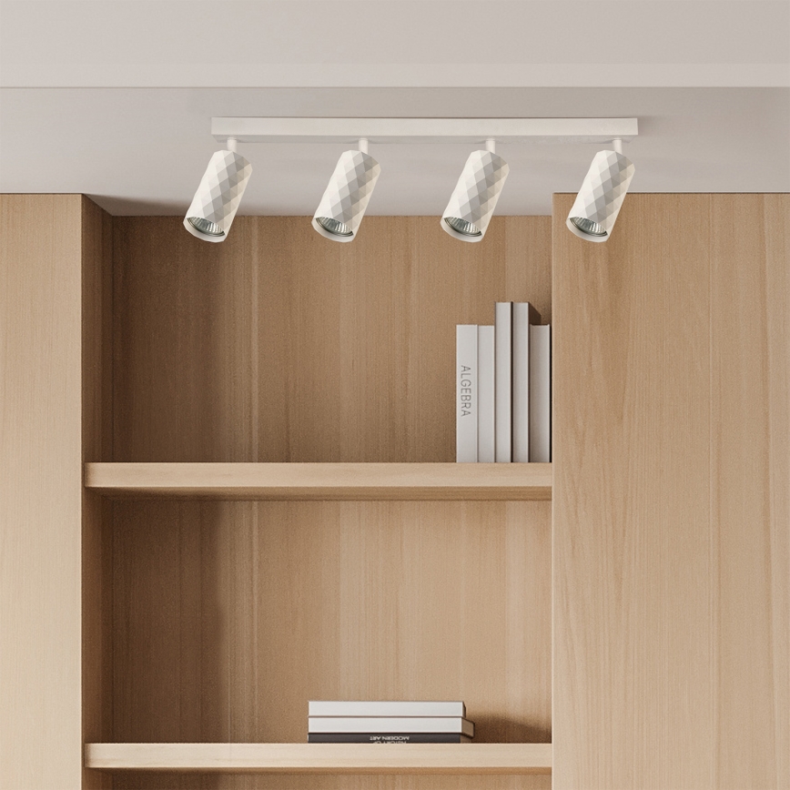 Brilagi - Belysningsspot SELE DIAMANT 4xGU10/30W/230V vit