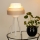 Brilagi - Bordslampa ALASKA LUNETA 1xE27/15W/230V grå/grädde