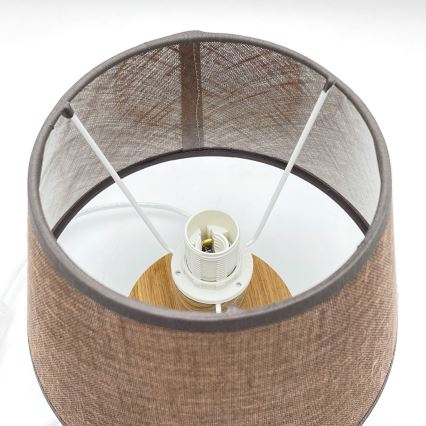 Brilagi - Bordslampa ANTHONY 1xE27/60W/230V ek/brun