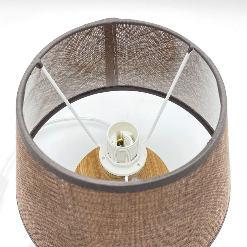 Brilagi - Bordslampa ANTHONY 1xE27/60W/230V ek/brun