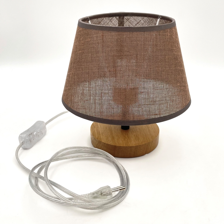Brilagi - Bordslampa ANTHONY 1xE27/60W/230V ek/brun