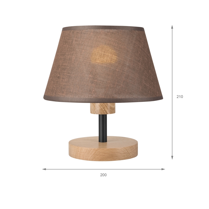 Brilagi - Bordslampa ANTHONY 1xE27/60W/230V ek/brun