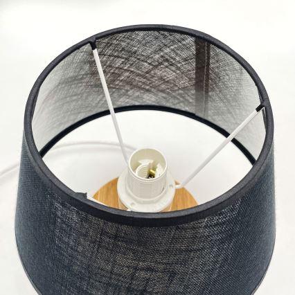 Brilagi - Bordslampa ANTHONY 1xE27/60W/230V ek/svart