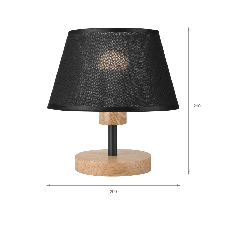 Brilagi - Bordslampa ANTHONY 1xE27/60W/230V ek/svart