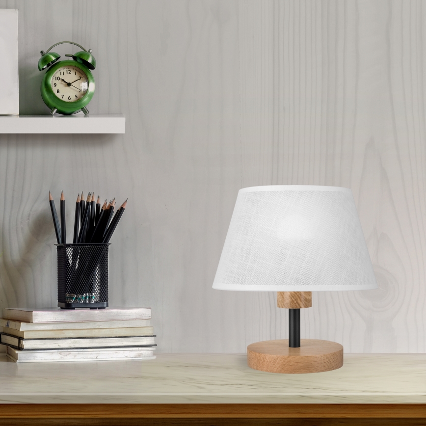 Brilagi - Bordslampa ANTHONY 1xE27/60W/230V ek/vit