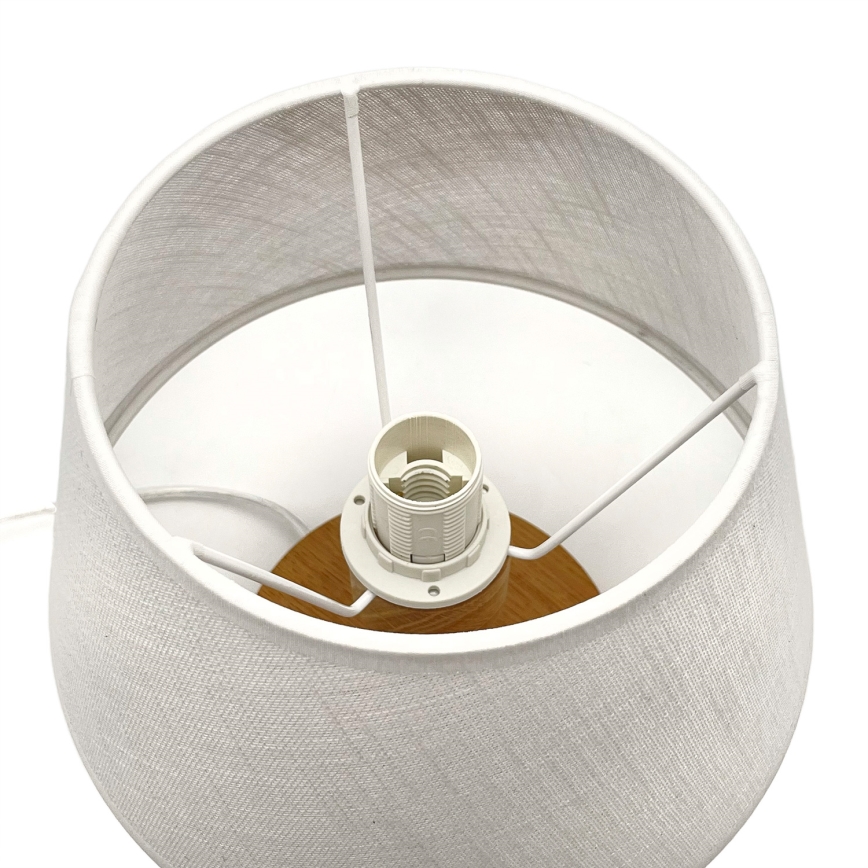 Brilagi - Bordslampa ANTHONY 1xE27/60W/230V ek/vit