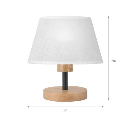 Brilagi - Bordslampa ANTHONY 1xE27/60W/230V ek/vit