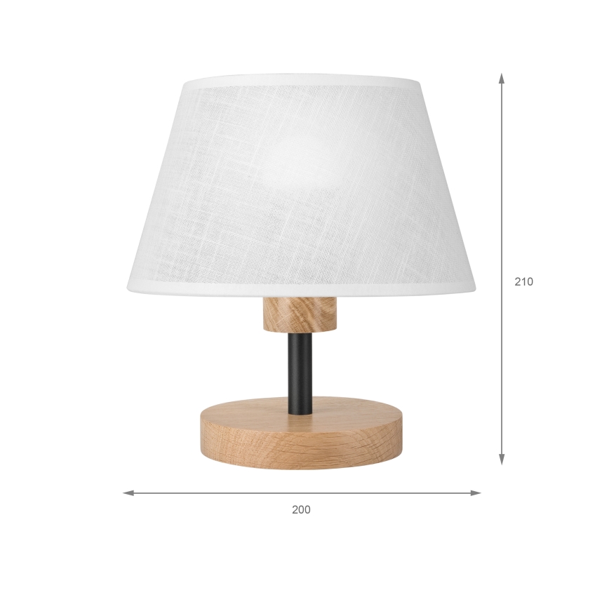 Brilagi - Bordslampa ANTHONY 1xE27/60W/230V ek/vit