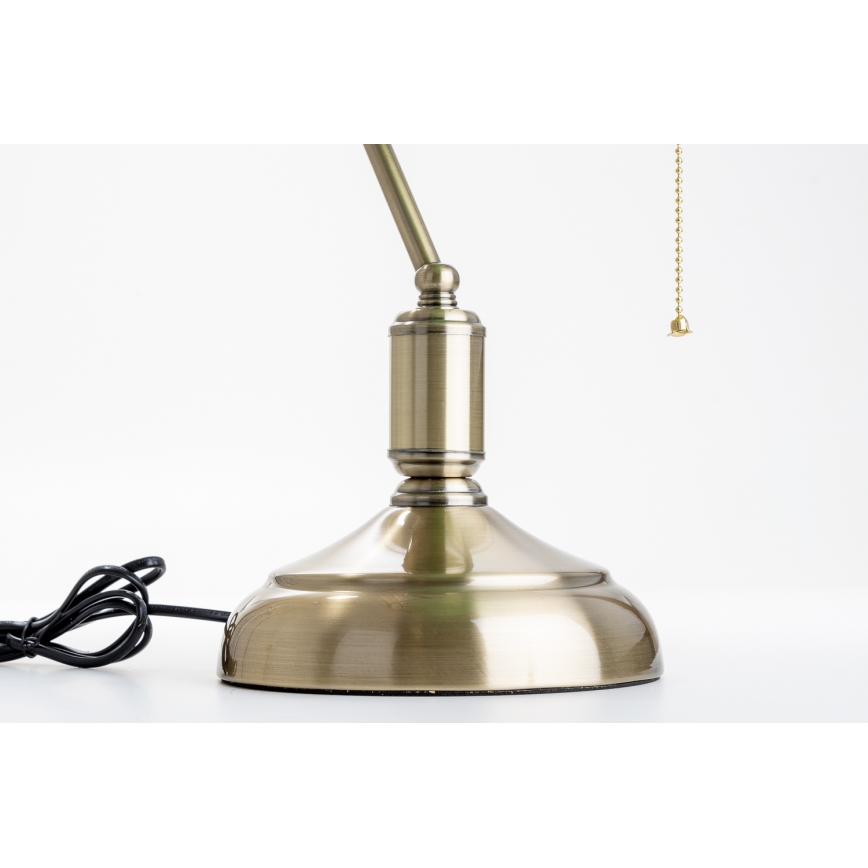 Brilagi - Bordslampa BANK OFFICE 1xE27/60W/230V mässing/orange