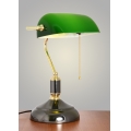 Brilagi - Bordslampa BANK OFFICE 1xE27/60W/230V svart/guld/grön