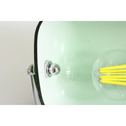 Brilagi - Bordslampa BANK OFFICE 1xE27/60W/230V svart/silver/grön